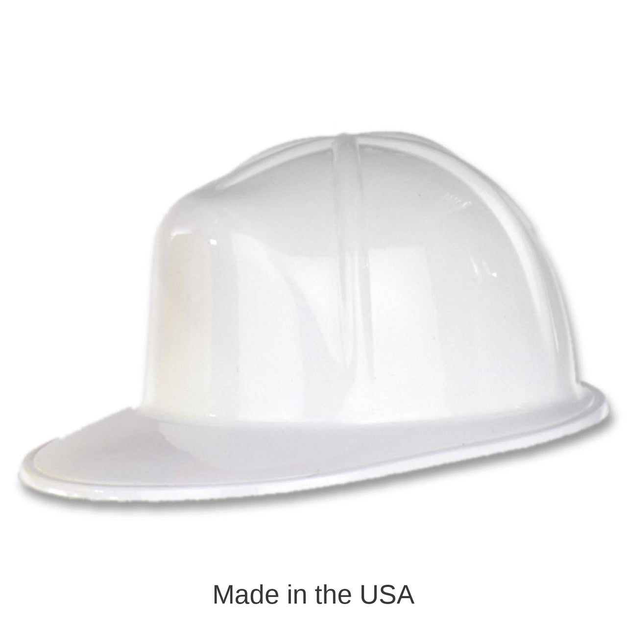 48 Pack Bulk White Plastic Costume Construction Helmet