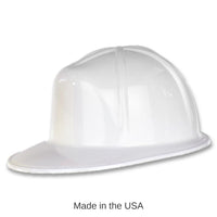 48 Pack Bulk White Plastic Costume Construction Helmet