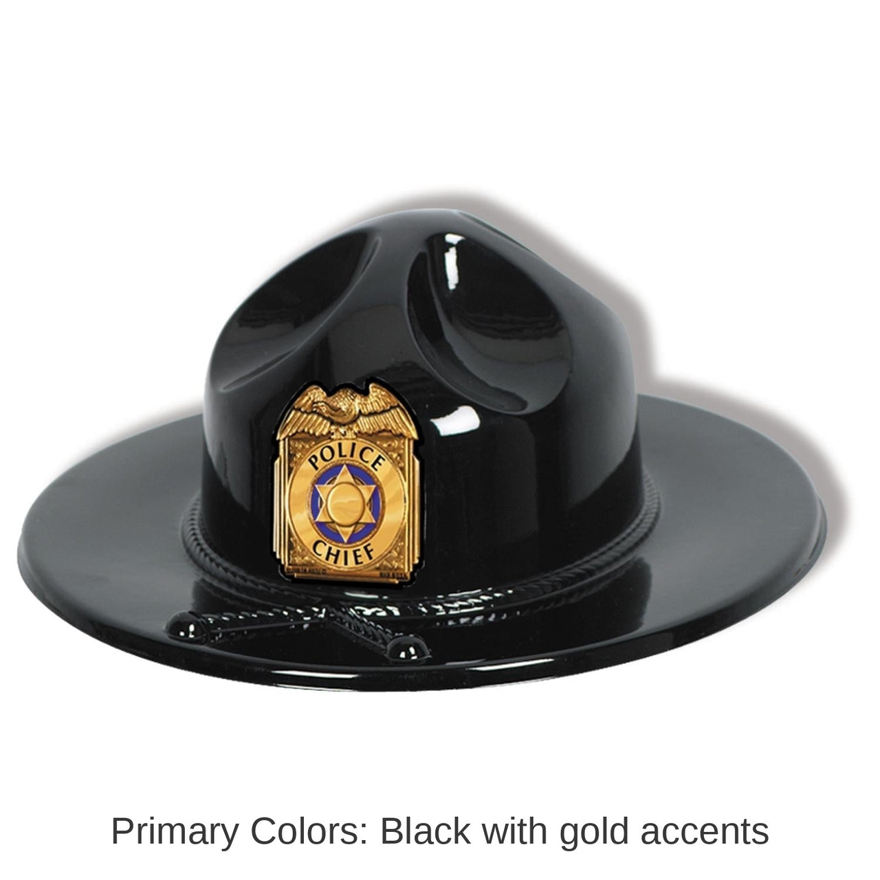 24 Pack Bulk Black Plastic Trooper Hat