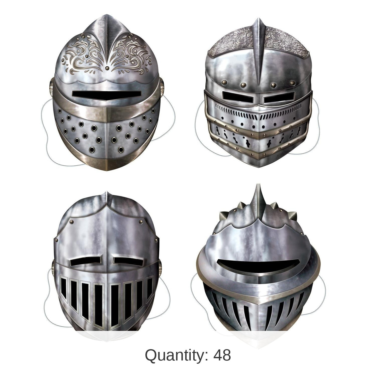 48 Pack Bulk Knight Party Masks