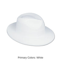 24 Pack Bulk White Velour Fedora