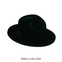 24 Pack Bulk Black Velour Fedora