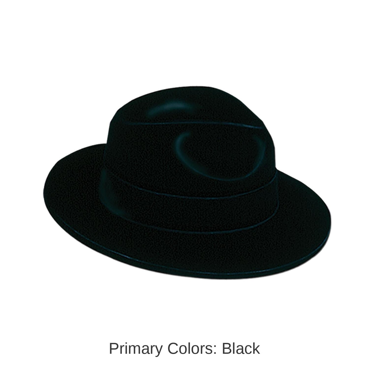 24 Pack Bulk Black Velour Fedora