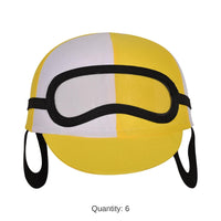 6 Pack Bulk Jockey Costume Helmet yellow
