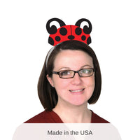 48 Pack Bulk Printed Ladybug Tiaras