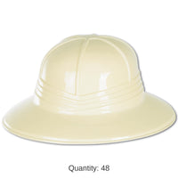 48 Pack Bulk Plastic Sun Helmet