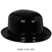 48 Pack Bulk Casino Night Black Plastic Derby