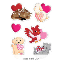 12 Packs Bulk Valentine's Day Stickers 4/Pack