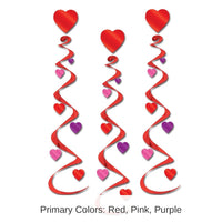 18 Piece Bulk Valentine's Day Heart Whirls