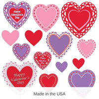 168 Piece Bulk Valentine's Day Cutouts