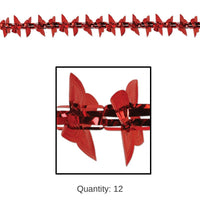 12 Pack Bulk Valentine's Day Heart Garland/Column