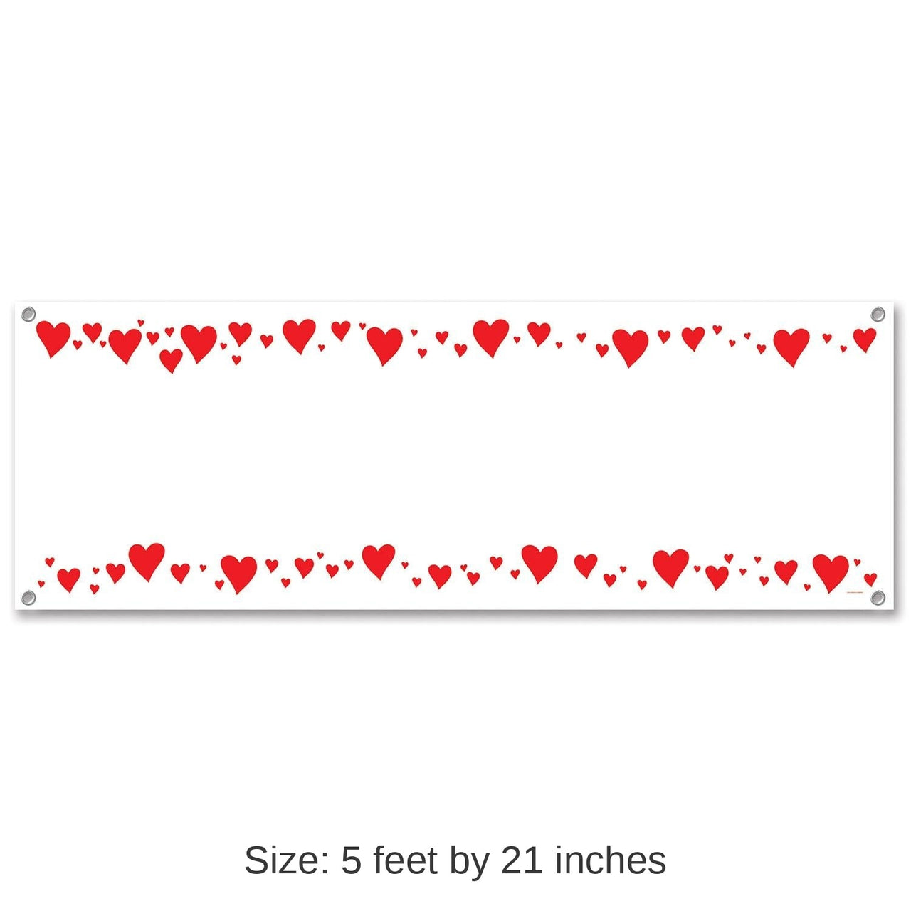 12 Pack Bulk Valentine's Day Hearts Sign Banner