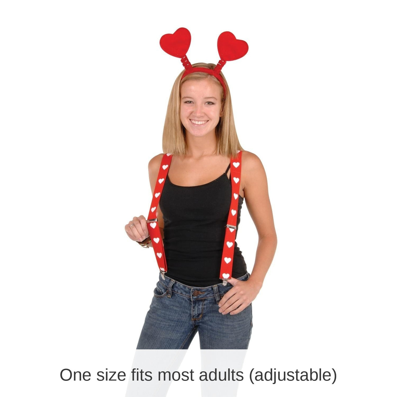 12 Pack Beistle Valentine's Day Heart Suspenders