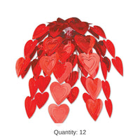 12 Pack Bulk Valentine's Day Heart Cascade