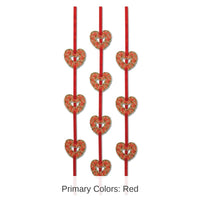 36 Piece Bulk Valentine's Day Heart Ribbon Stringers