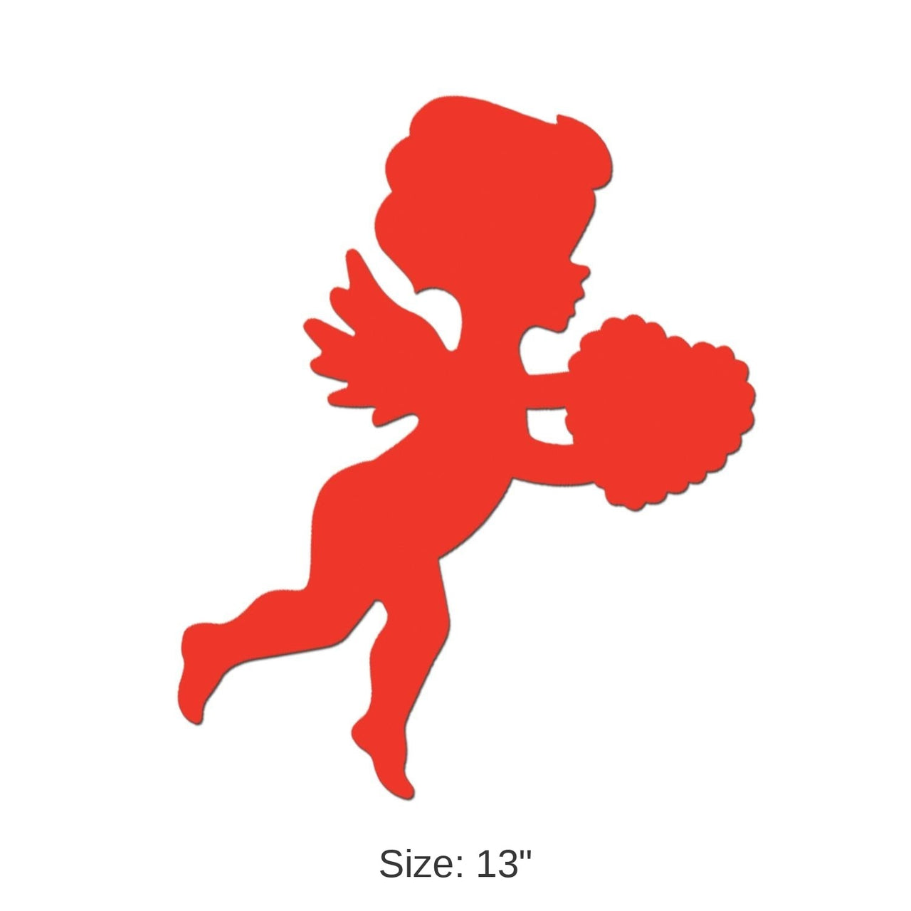 36 Pack Bulk 13 Inch- Valentine's Day Printed Cupid Cutout