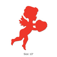 36 Pack Bulk 13 Inch- Valentine's Day Printed Cupid Cutout