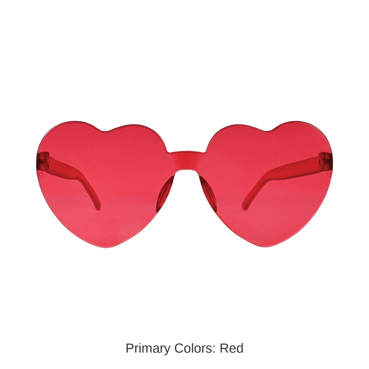 12 Pack Bulk Heart Glasses