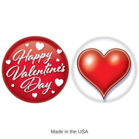 24 Pack Bulk Valentine's Day Buttons