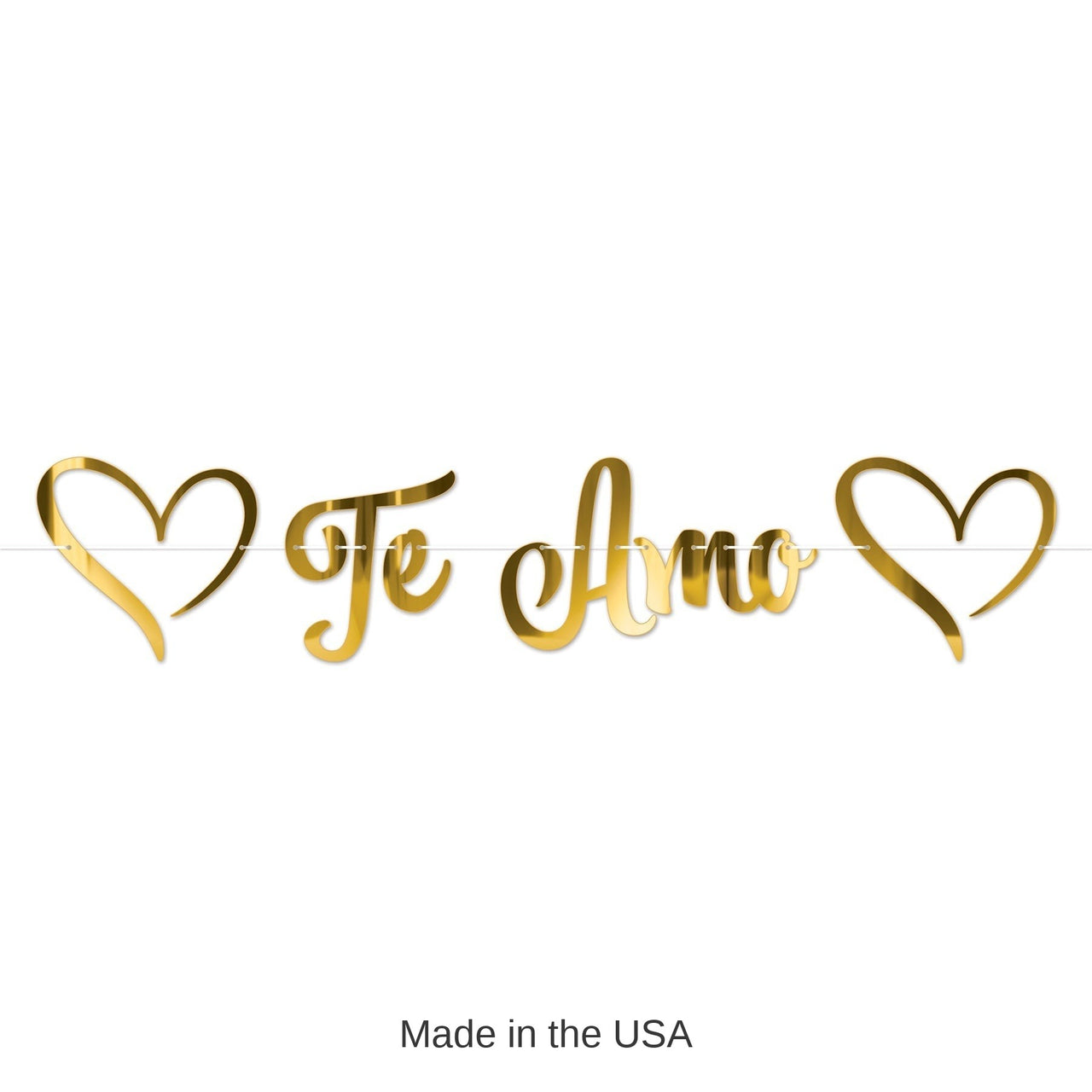 12 Pack Bulk Foil Te Amo Streamer