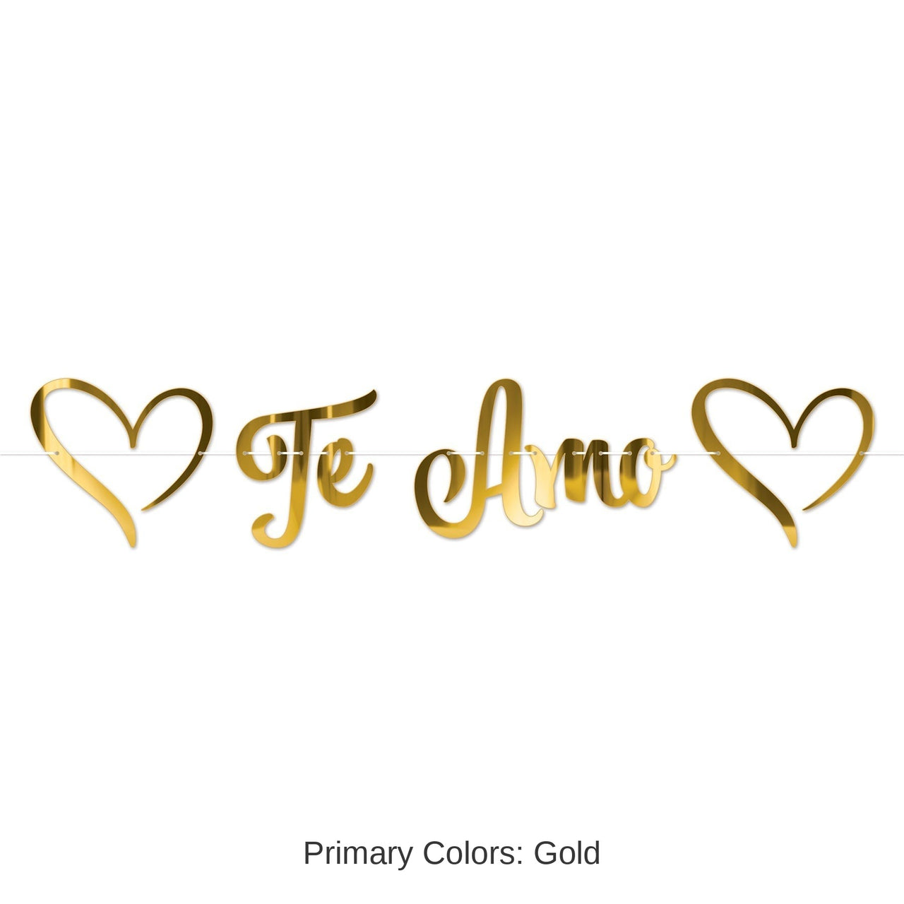 12 Pack Bulk Foil Te Amo Streamer