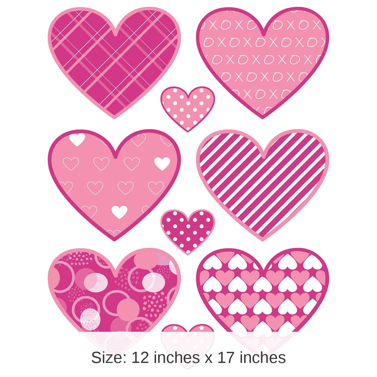 108 Pack Bulk Valentine's Day Clings