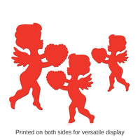 144 Pack Bulk Valentine's Day Packaged Printed Cupid Cutouts