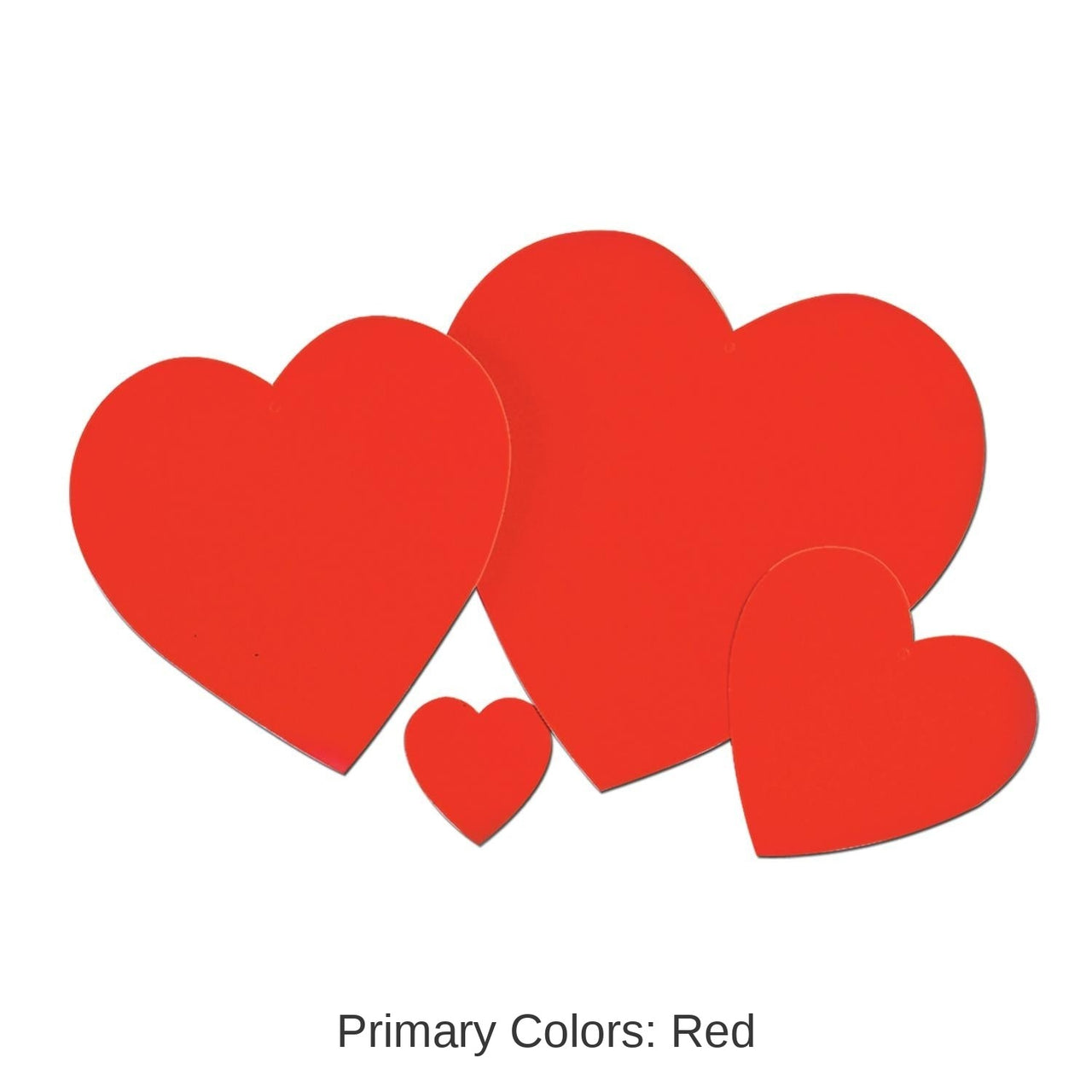 24 Pack Bulk 15" Valentine's Day Printed Heart Cutout