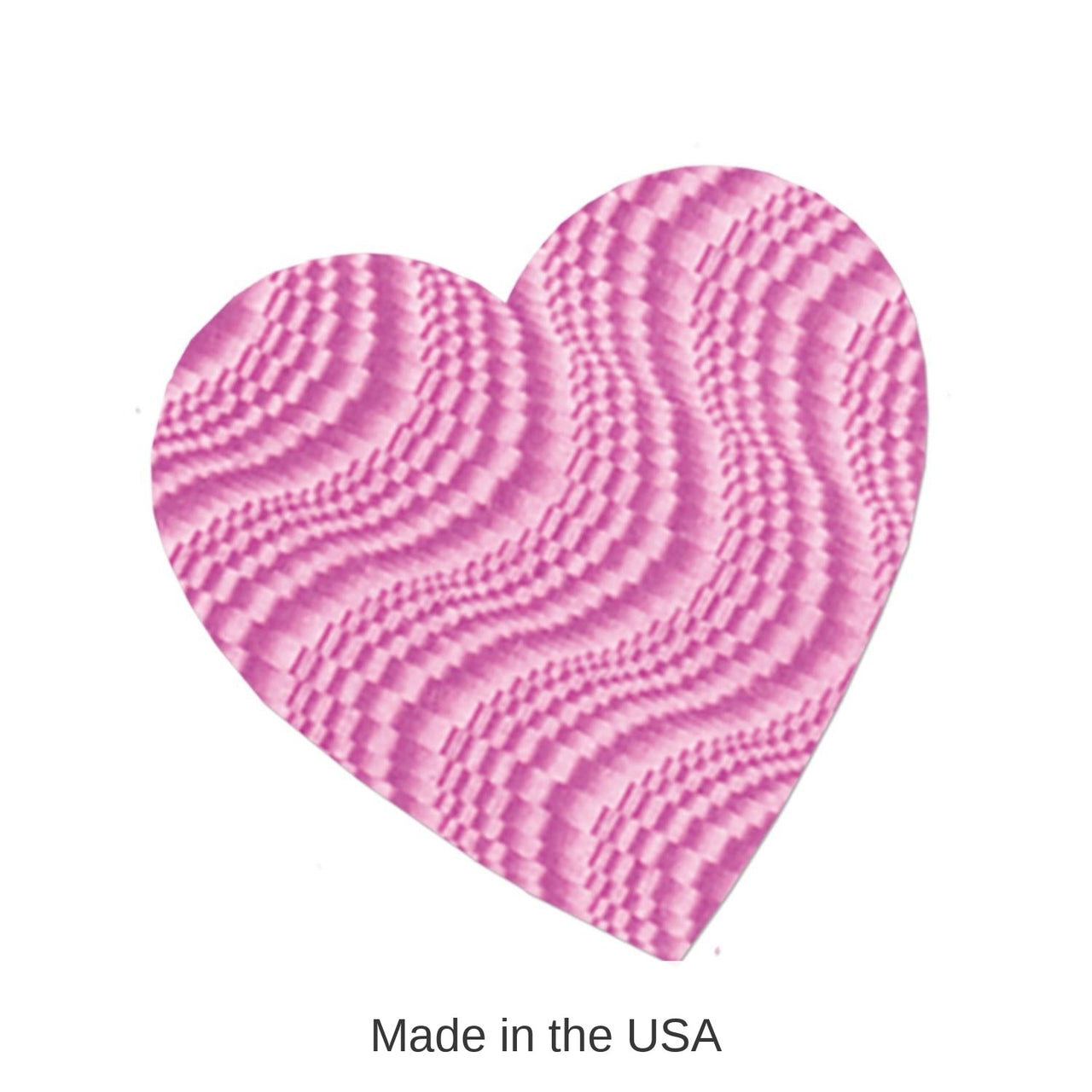 36 Pack Bulk 8.5 Inch- Valentine's Day Embossed Foil Heart Cutout- Pink