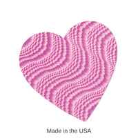 36 Pack Bulk 8.5 Inch- Valentine's Day Embossed Foil Heart Cutout- Pink