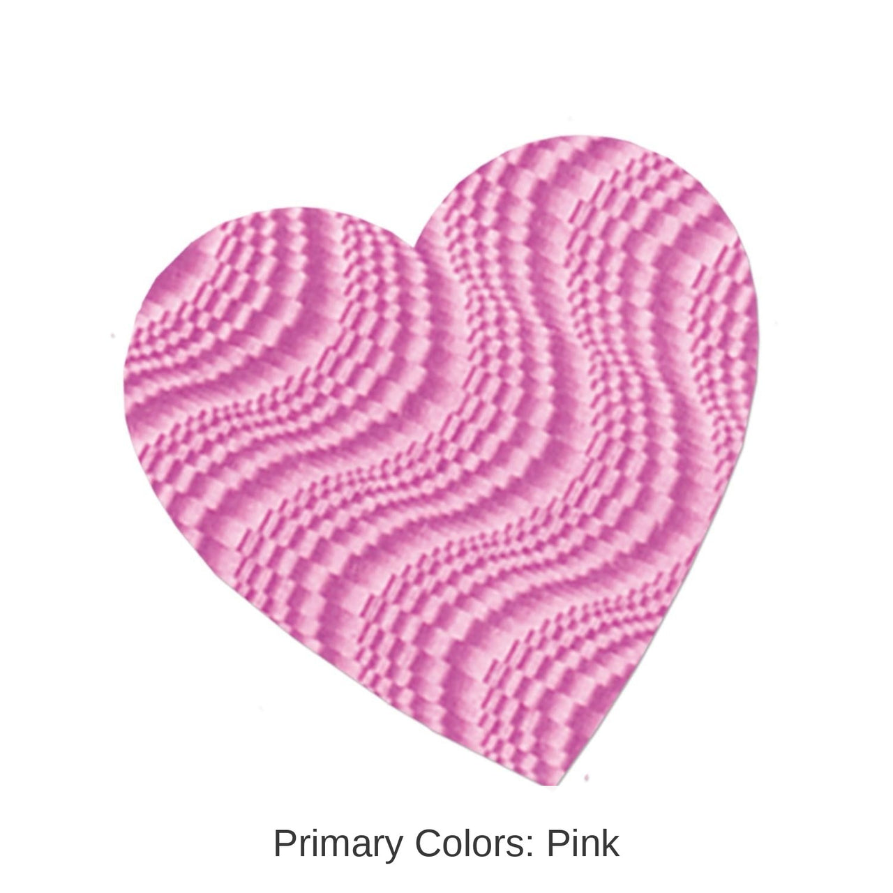 36 Pack Bulk 8.5 Inch- Valentine's Day Embossed Foil Heart Cutout- Pink