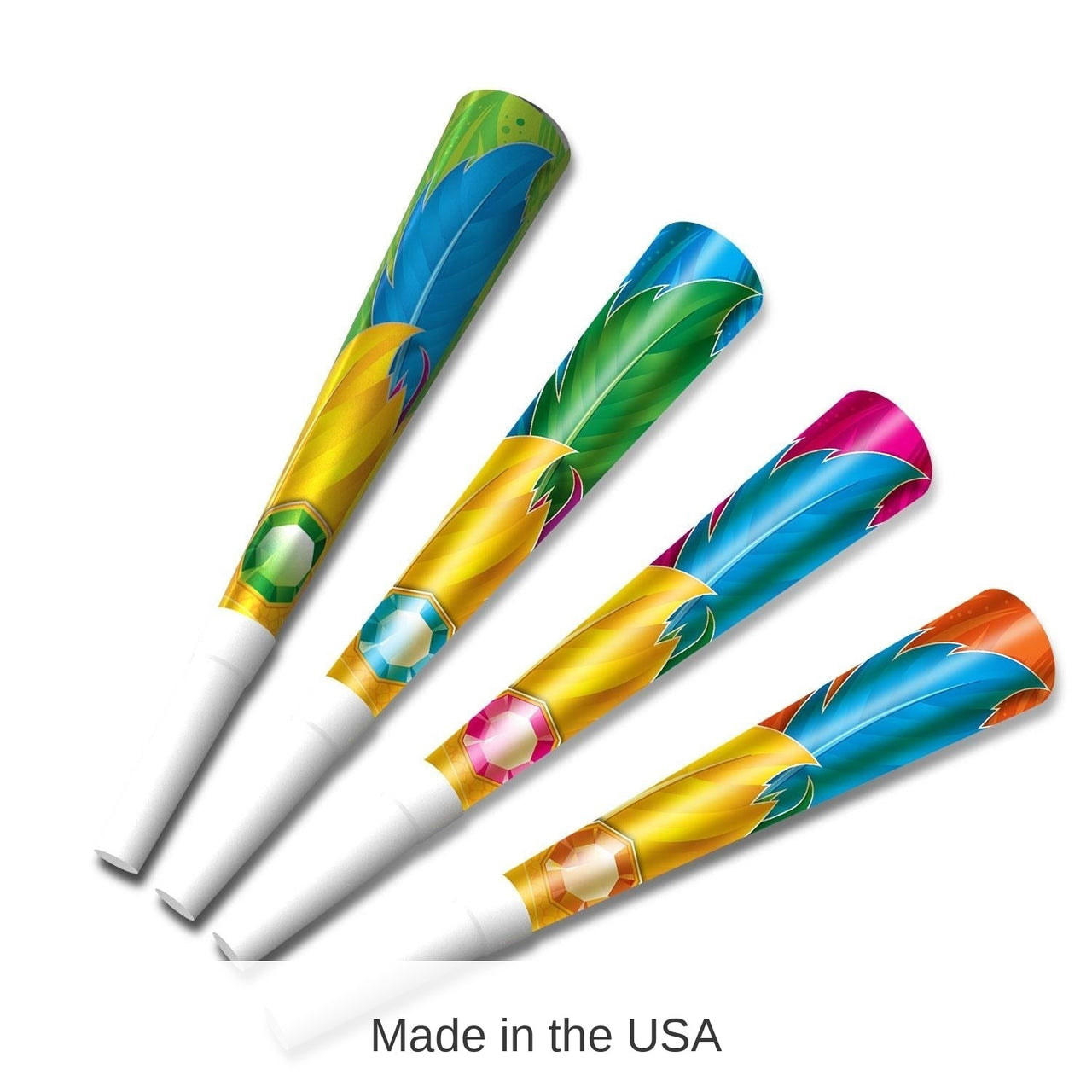 100 Pack Bulk New Year's Eve Rio Horns