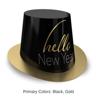 25 Pack Bulk New Year's Eve Hello New Year Hi-Hat