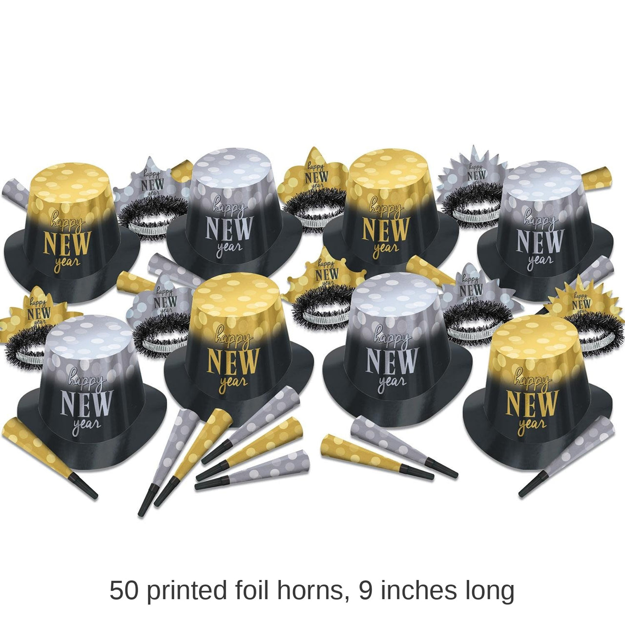 Beistle New Year Lights Party Kit for 50 People