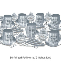 Silver New Year Party Kit for 50