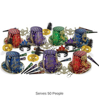 New Year's Eve Midnight Masquerade Party Assortment for 50