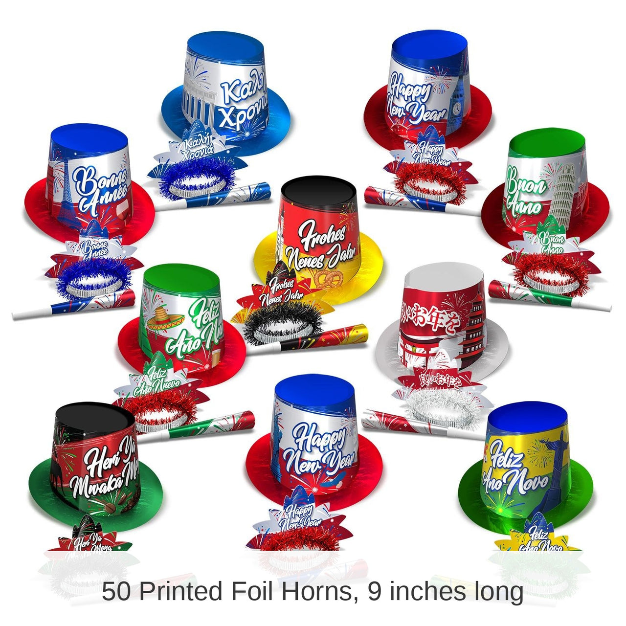 Around The World New Year Party Kit for 50