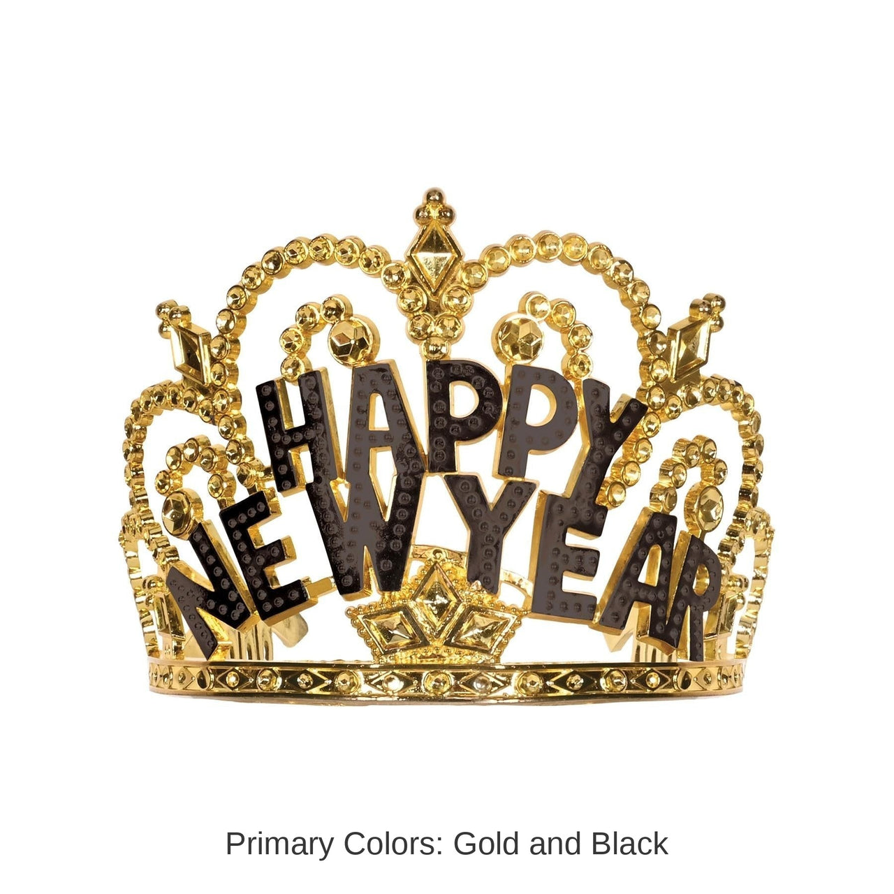12 Pack Bulk Plastic Happy New Year Tiara