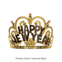 12 Pack Bulk Plastic Happy New Year Tiara