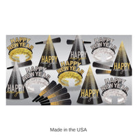 New Year's Eve Silver & Gold Midnight Burst Party Assortment for 10