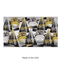 New Year's Eve Silver & Gold Midnight Burst Party Assortment for 50