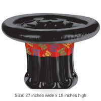 6 Pack Bulk Inflatable Happy New Year Top Hat Cooler
