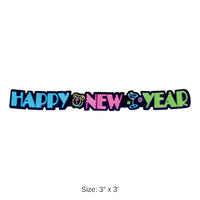 12 Pack Bulk Neon Happy New Year Streamer
