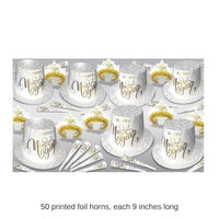 White New Year Gold Party Assortment for 50