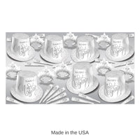 White New Year Silver Party Assortment for 50