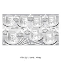 White New Year Silver Party Assortment for 50