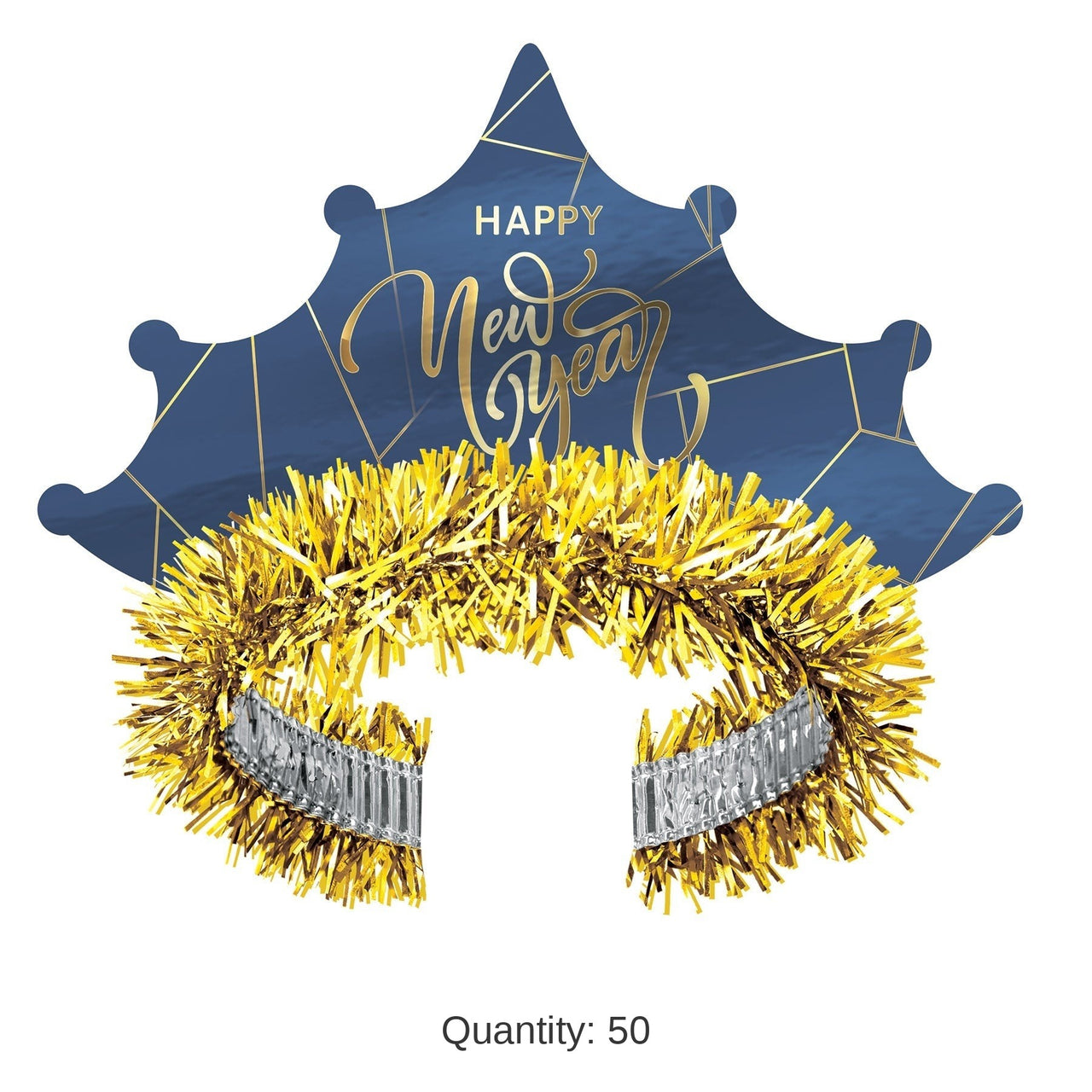 50 Pack Bulk Midnight Blue New Year Tiara
