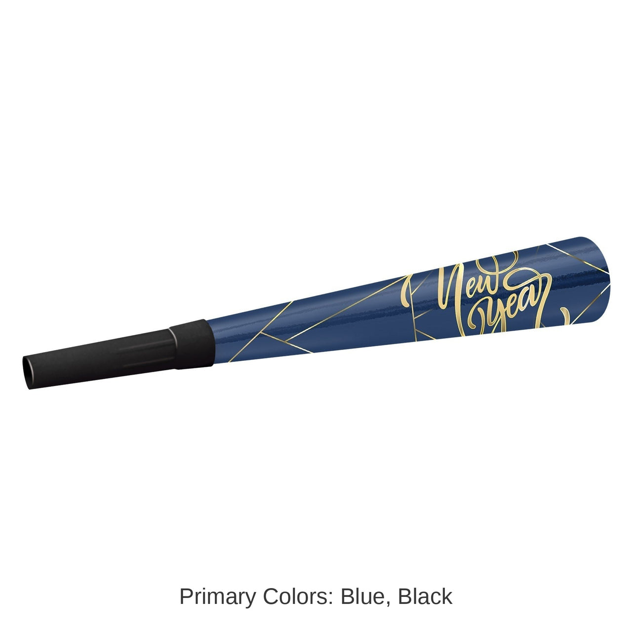 100 Pack Bulk Midnight Blue New Year Horns