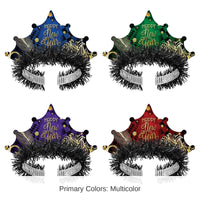 50 Pack Bulk New Year's Eve Midnight Masquerade Tiaras