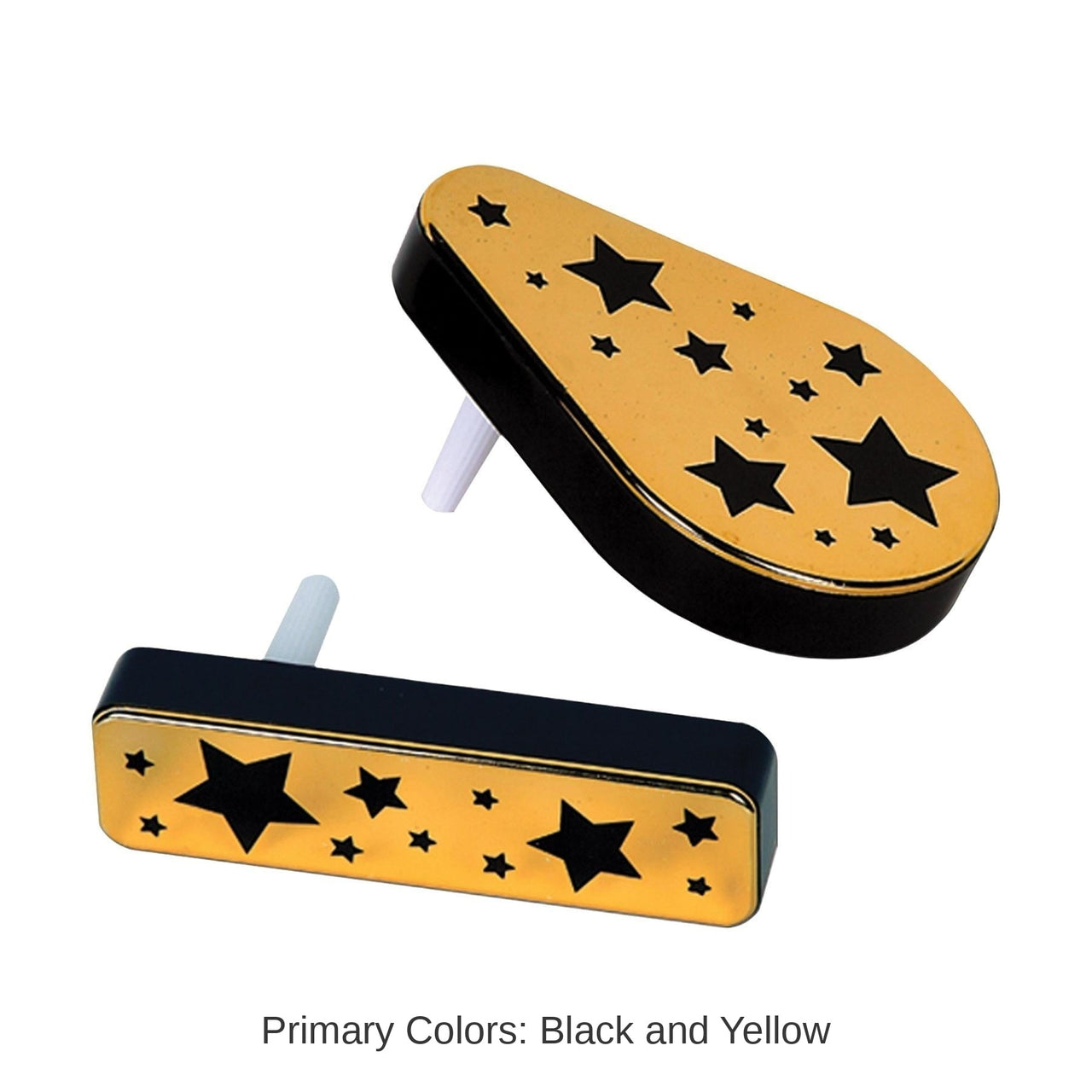 20 Pack Bulk New Year's Eve Plastic Metalic Noisemakers black & gold